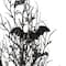 Glitzhome; Glitzhome® 20" Lighted Halloween Bats Table Tree Decor; Category:Halloween Floral Arrangements; Image:6